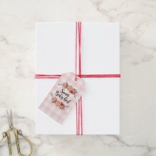 Sweet Baby Girl Baby shower Cadeaulabel