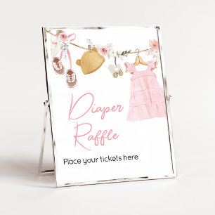 Sweet Baby Girl Boho Kleding Luier Raffle Poster