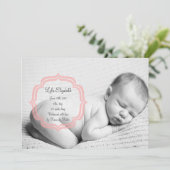 Sweet Baby Girl Faire-part de naissance (Debout devant)