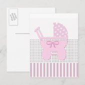 Sweet Baby Girl Shower Invitation (Devant / Derrière)