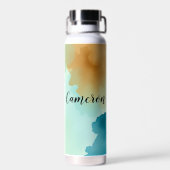 Sweet Baby Highland Koe gepersonaliseerd Waterfles (Achterkant)