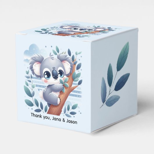 Sweet Baby Koala - Favor Boxes Bedankdoosjes (Voorkant Zijde)