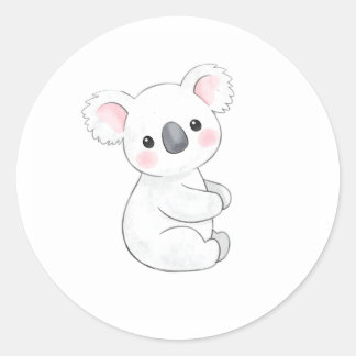Sweet Baby Koala Joey Waterverf Print Sticker