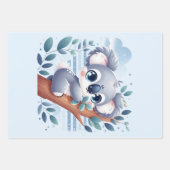 Sweet Baby Koala - Planner Inpakpapier Vel (Voorkant 3)