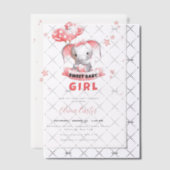 Sweet Baby Olifant Baby shower Vellum Uitnodigingen (Offset (Uitnodiging))