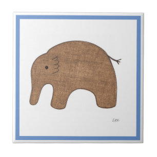 Sweet Baby olifant Decoratief Tile-Erin Brie Art Tegeltje