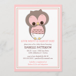 Sweet Baby Owl C'est une invitation Baby shower fi