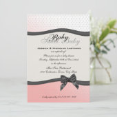 Sweet Baby Polka Dots en boog Kaart (Staand voorkant)