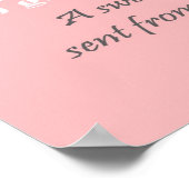 Sweet Baby rose pépinière mur art déco bébé (Coin)