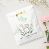 Sweet Baby Sheep Spring Greenery Lamb Baby shower Bedankzakje (Gezegeld)