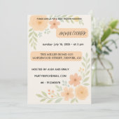 Sweet Baby Shower Invitation flowers (Debout devant)