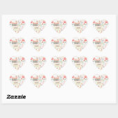 Sweet-Baby-tekstontwerp Uw kleurnummer ID237 Hart Sticker (Vel)