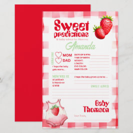 Sweet Baby voorspellingen en Aardbei advies spel