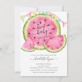 Sweet Baby Watermelon Baby shower invitation (Devant)