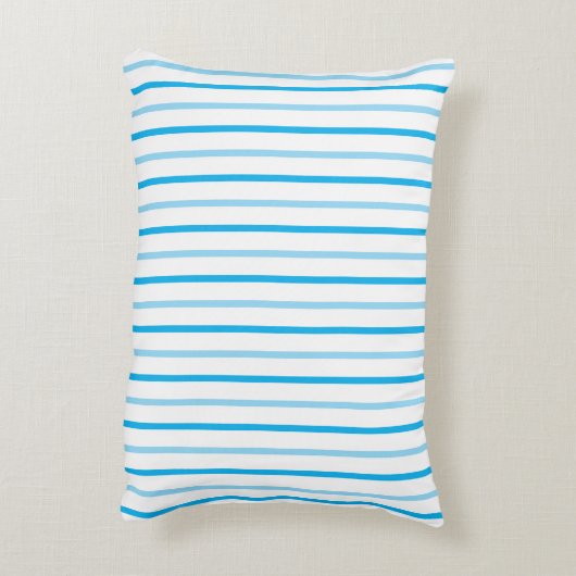 Sweet Baby Yellow Ducks Blue White Stripes Accent Kussen (Achterkant (Verticaal))