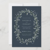 Sweet Baby's Breath Wedding Invitation (Devant)