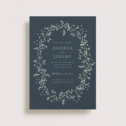 Sweet Baby's Breath Wedding Invitation