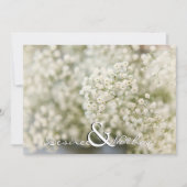 Sweet Baby's Breath Wedding Invitation Kaart (Voorkant)