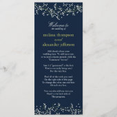 Sweet Baby's Breath Wedding Programme (Devant)