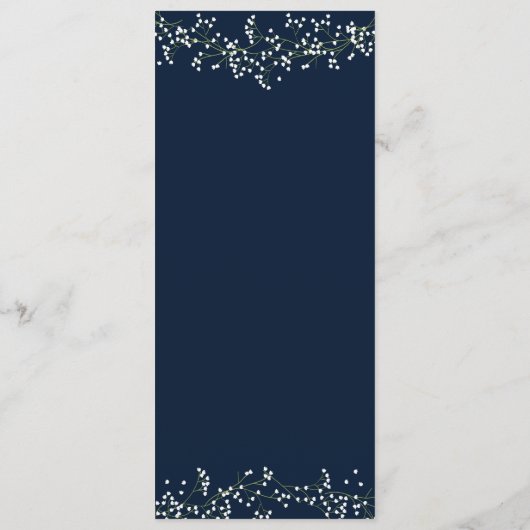 Sweet Baby's Breath Wedding Programme (Dos)