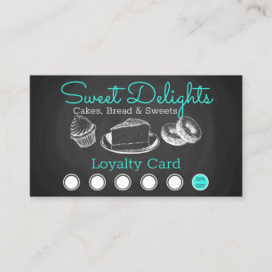 Sweet Bakery Chalkboard Professional Klantenkaartje
