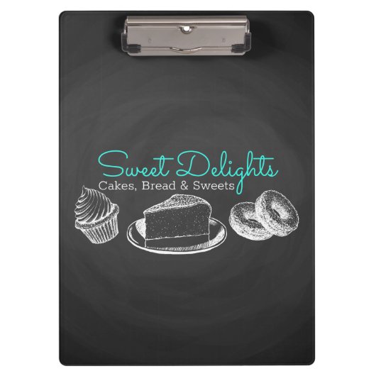 Sweet Bakery Chalkboard Professional Klembord (Voorkant)