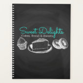 Sweet Bakery Chalkboard zaken Planner (Voorkant)