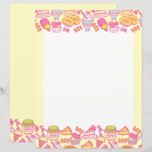 Sweet Bakery en Drinken Geel (Voorkant / Achterkant)