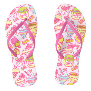 Sweet Bakery en Drinken Roze Teenslippers