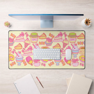 Sweet Bakery en Drinken Yellow Desk Mat