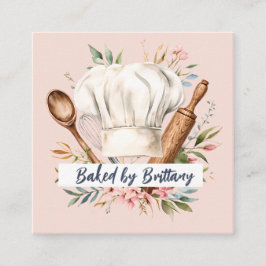 Sweet Bakery Pastry Chef Soft Pastel Visitekaartje