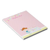 Sweet Ballerina Cupcake Celebration Notitieblok (Schuin)