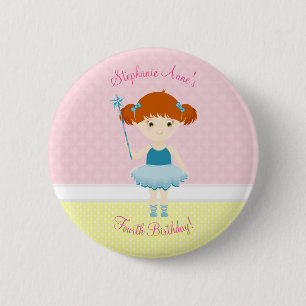 Sweet Ballerina Cupcake Celebration Ronde Button 5,7 Cm