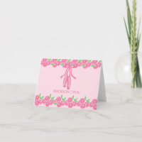 Sweet Ballerina Slipper Merci note