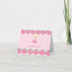 Sweet Ballerina Tutu Bedankt Opmerking Notitiekaartje