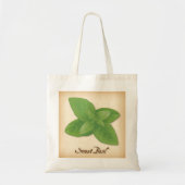Sweet Basil Herb Tote Bag (Voorkant)