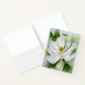 Sweet Bay Magnolia Pastel Art Monogramed Notitiebo Notitieboek (Binnen)