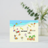 SWEET BEACH BRIEFKAART (Staand voorkant)