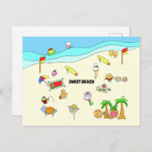 SWEET BEACH BRIEFKAART (Voorkant / Achterkant)