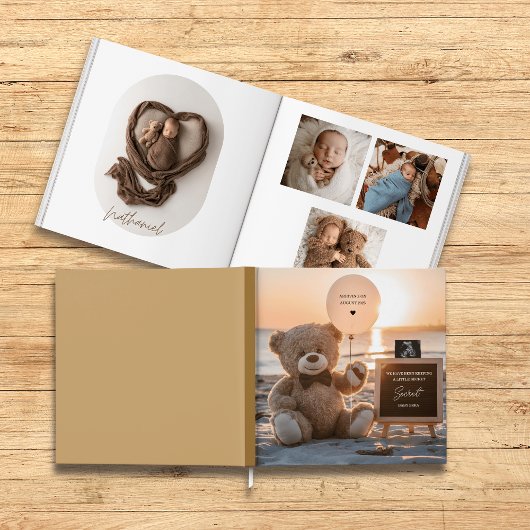 Sweet beach Teddybeer baby fotoboek keepsake Gastenboek