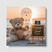 Sweet beach Teddybeer baby fotoboek keepsake Gastenboek (Voorkant)