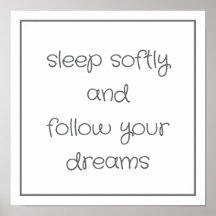 Sweet Bedtime Woorden muur kunst