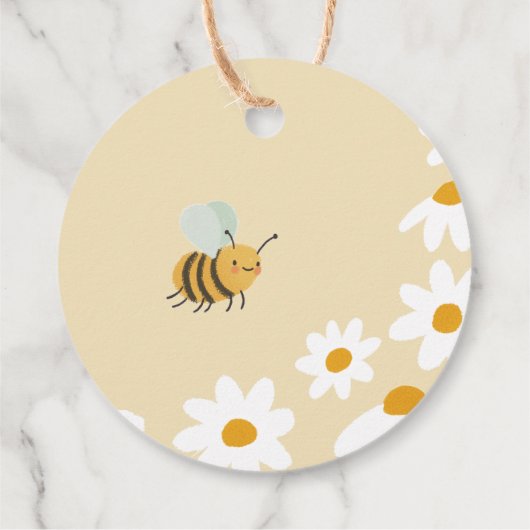 Sweet Bee Birthday Bedankjes Labels (Achterkant)