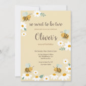 Sweet Bee Birthday Kaart (Voorkant)