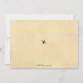 Sweet Bee Bridal Shower Kaart (Achterkant)