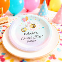 Sweet Bee First Birthday Personalized