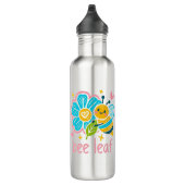 Sweet "Bee Leaf" Crayon Art: for plant enthusiasts Waterfles (Rechts)