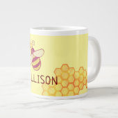Sweet Bee Nom personnalisé Spécialité Mug (Devant droit)