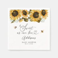 Sweet Bee Zonnebloemen Baby shower