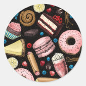 Sweet-behandelingen Ronde Sticker (Voorkant)